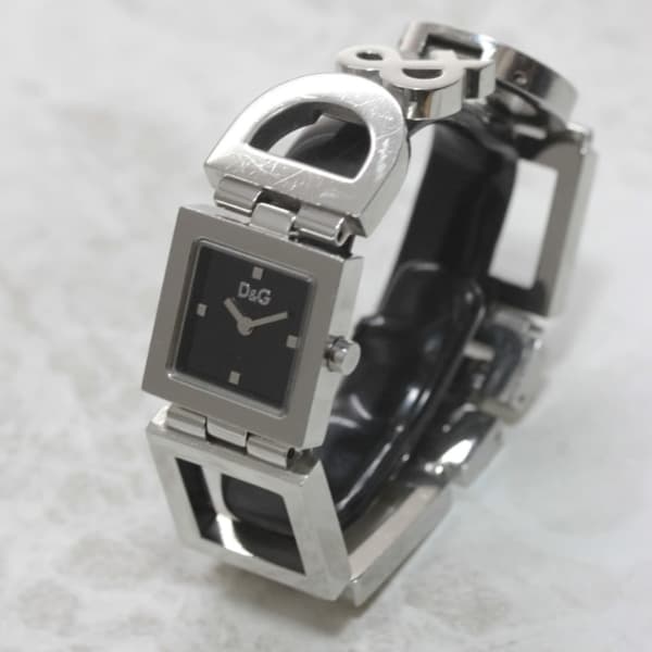 Dolce & Gabbana / ドルチェ&ガッバーナ / メタルバンド / ナイト＆デイ ブラックダイアル /クォーツ(電池)式 / 586-01-dg