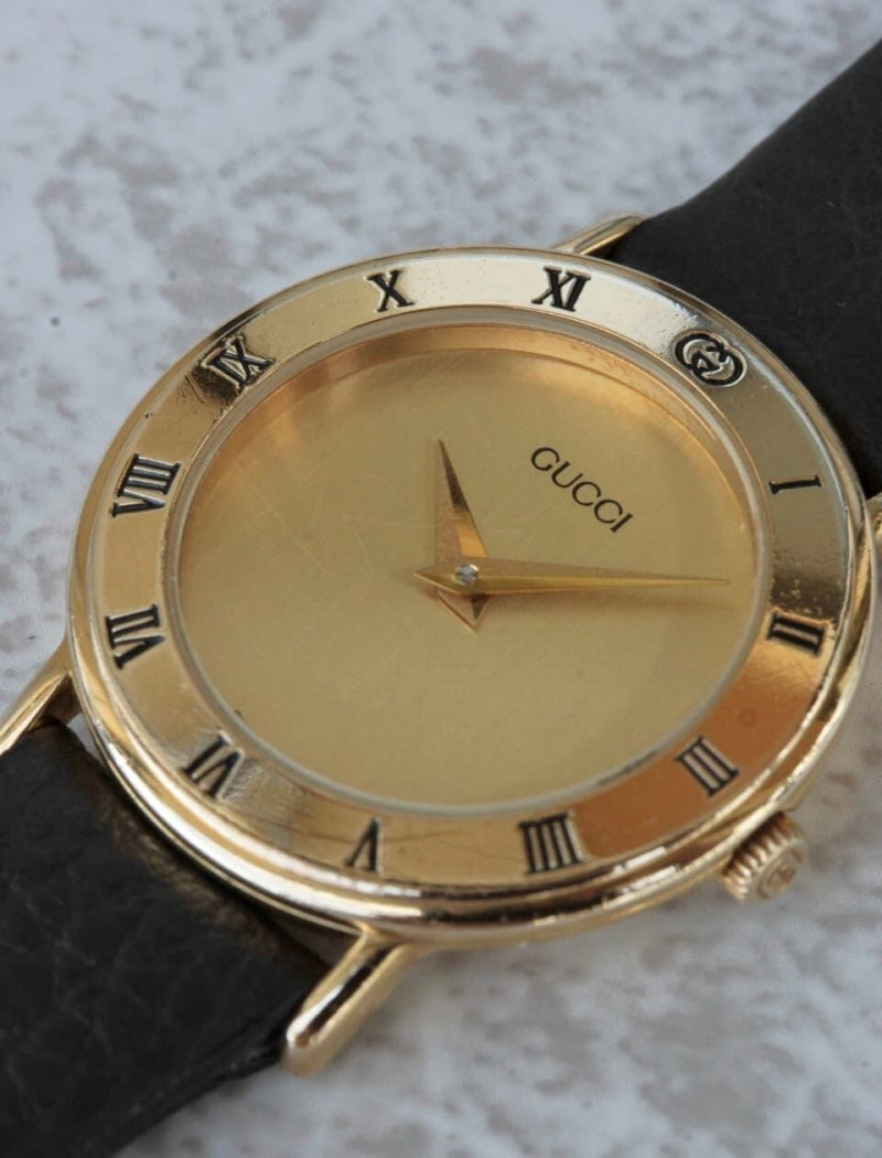 ⭐【超美品】グッチヴィンテージ2200.Lゴールド腕時計(新品電池稼働品) GUCCI グッチ/3000.2.L/ ヴィンテージウォッチ/ 腕時計/ 595-06