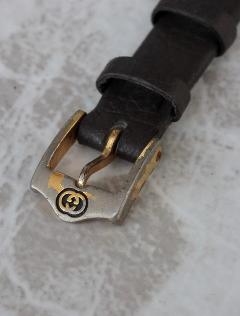 GUCCI グッチ 3000.2.L クォーツ 腕時計 ブラック ゴールド GUCCI グッチ 3000.2.L クォーツ 腕時計 ブラック ゴールド