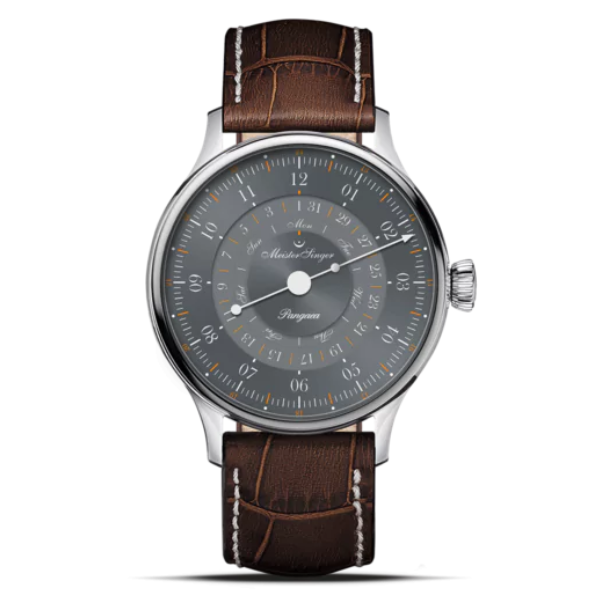 MeisterSinger Pangaea Automatic Watch, Day Date 365 - Gray PDD365927