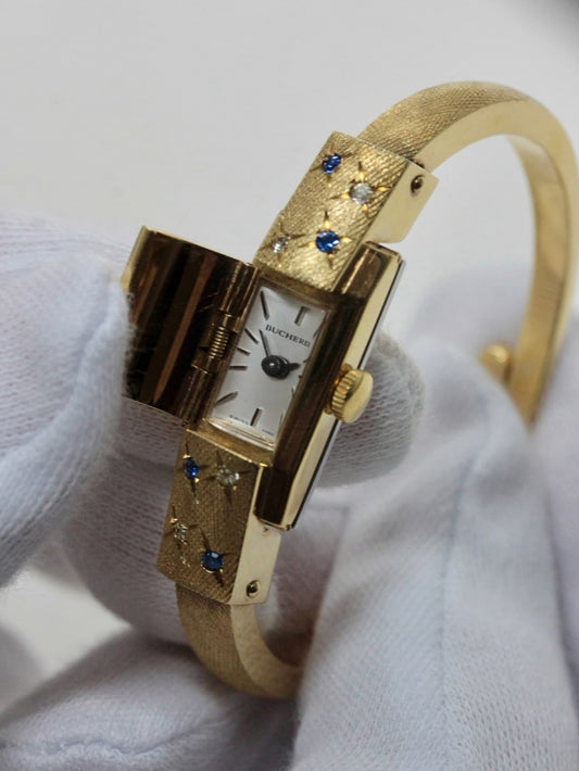 bucherer / ブッフェラー ブヘラ / バングルウォッチ / 手巻き式 / 614-08-bucherer