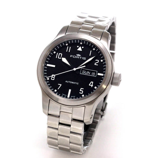 フォルティス（FORTIS)腕時計 Aeromaster Steel エアロマスター スチール デイデイト 自動巻き 655.10.10M