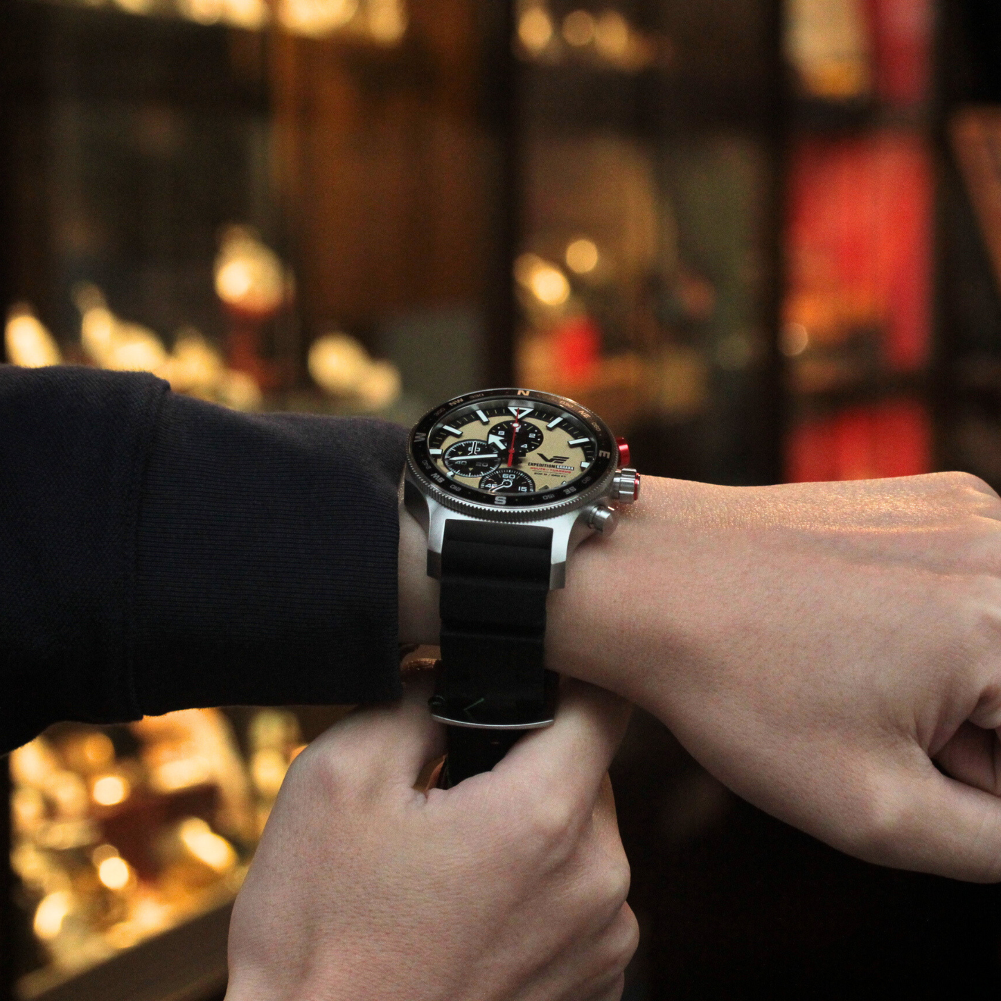 VOSTOK EUROPE Expedition SAHARA “图阿雷格之路”计时腕表，限量版 500 枚，型号 6S10-598A753