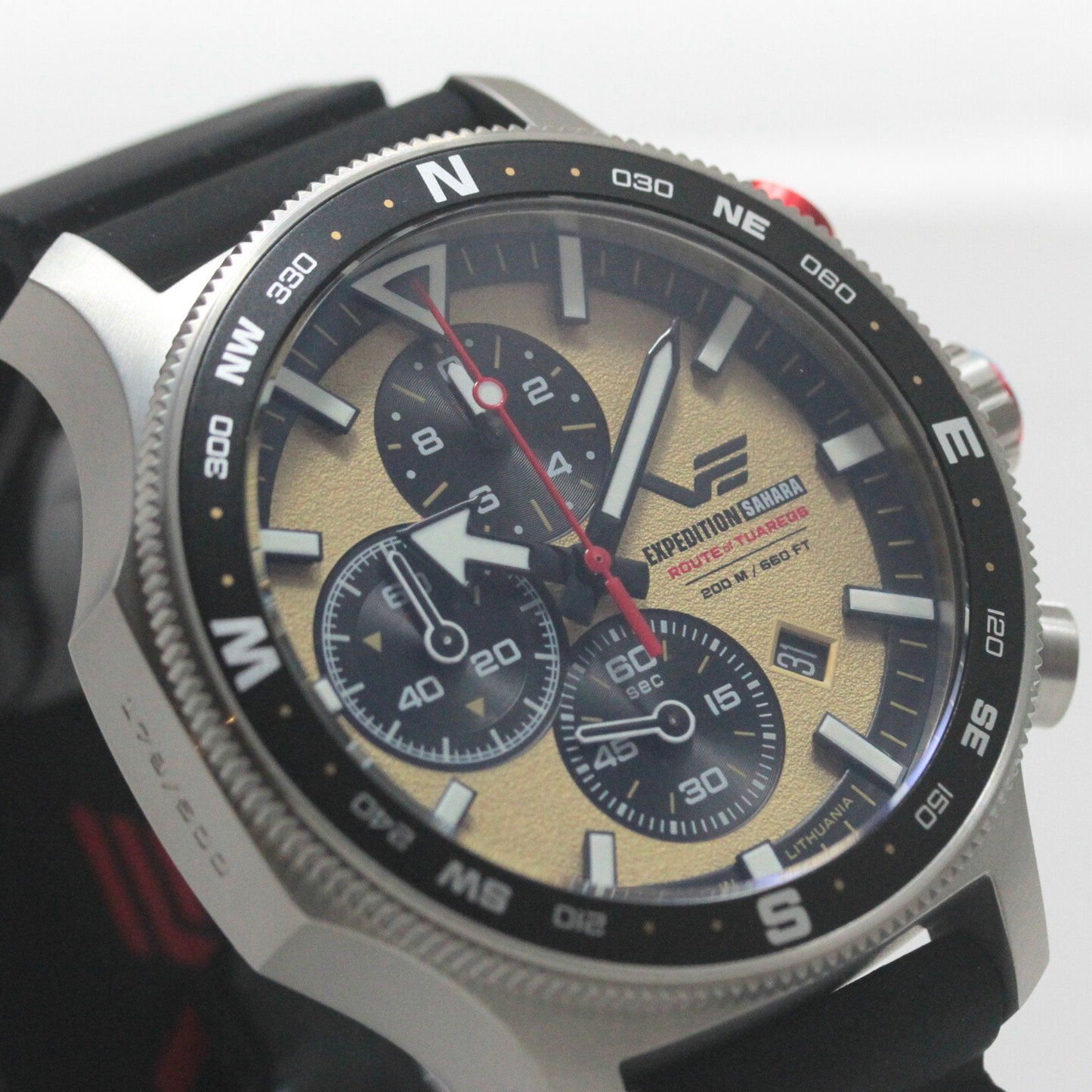 VOSTOK EUROPE Expedition SAHARA “图阿雷格之路”计时腕表，限量版 500 枚，型号 6S10-598A753