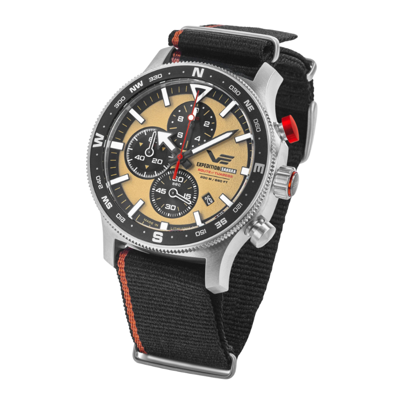 VOSTOK EUROPE(ボストーク ヨーロッパ)/Expedition SAHARA “Route of Tuaregs”(エクスペディション サハラ ルート・オブ・トゥアレグ) 世界限定500本 クロノグラフ 腕時計 6S10-598A753