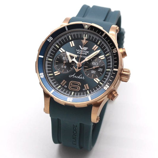 VOSTOK EUROPE(ボストーク・ヨーロッパ)/ANCHAR(アンチャール)/世界限定モデル/クロノグラフ/クォーツ/6S21-510O586/ブロンズケース/腕時計
