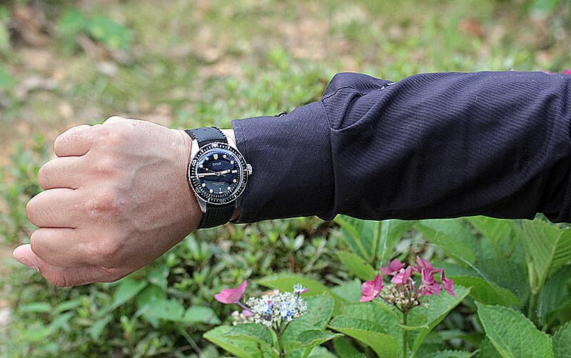 オリス(Oris)ダイバーズ65（Divers Sixty-Five）733.7707.4055 ブラックラバーベルト 腕時計