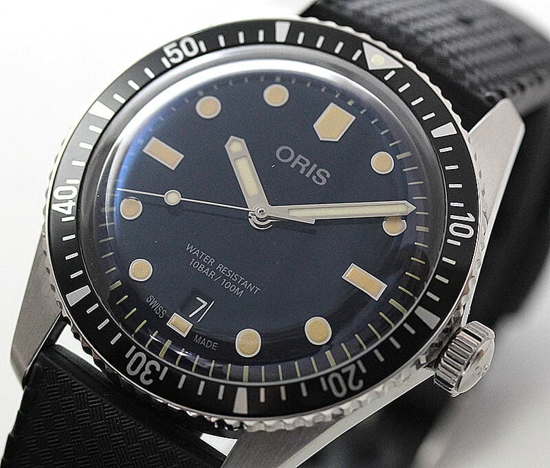 オリス(Oris)ダイバーズ65（Divers Sixty-Five）733.7707.4055 ブラックラバーベルト 腕時計