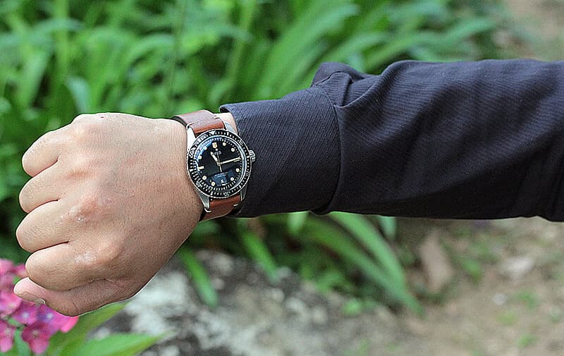 オリス(Oris)ダイバーズ65（Divers Sixty-Five）733.7707.4055 レザー 腕時計