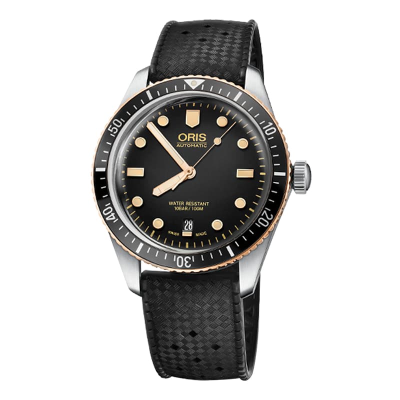 オリス(Oris)ダイバーズ65（Divers Sixty-Five）733.7707.4354 ブラックダイヤル×ラバーベルト 腕時計