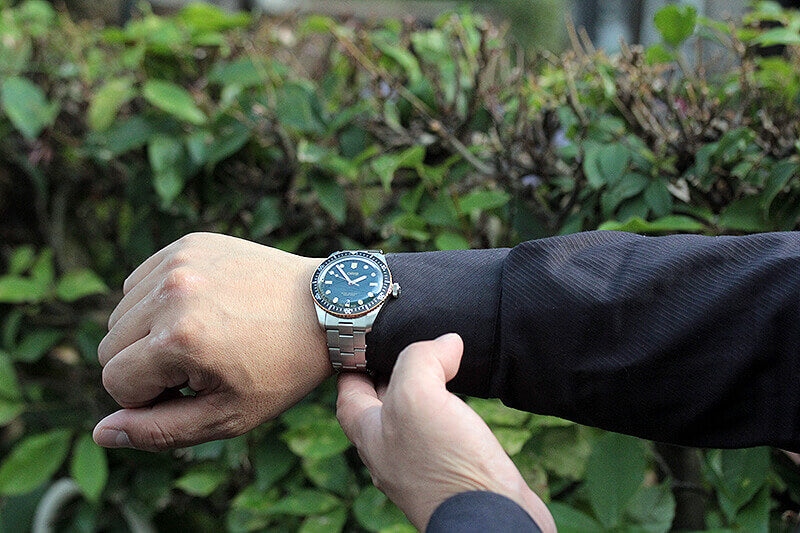 オリス(Oris)ダイバーズ65（Divers Sixty-Five）733.7707.4357 グリーンダイヤル×ステン 腕時計