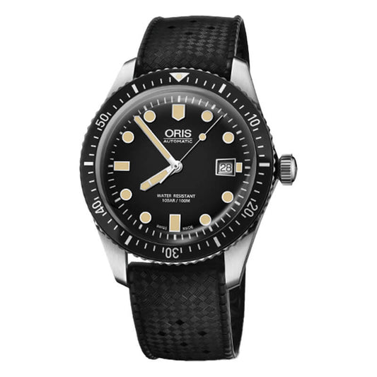 オリス(Oris)ダイバーズ65（Divers Sixty-Five）733 7720 4054 ブラックダイヤル×ラバー 腕時計