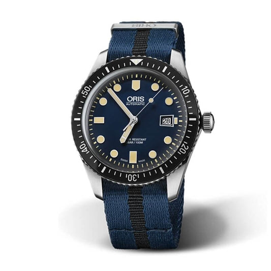 オリス(Oris)ダイバーズ65（Divers Sixty-Five）/ブルー/NATOベルト/733 7720 4055-07 5 21 28FC　腕時計