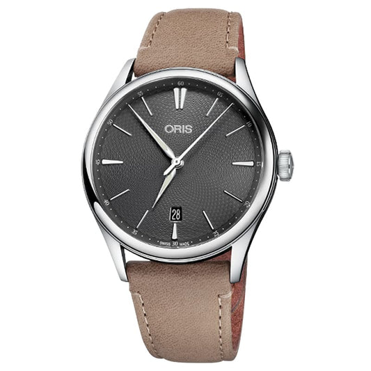 オリス（ORIS)アートリエ　デイト レザーベルト 腕時計 733 7721 4053-07 5 21 32FC