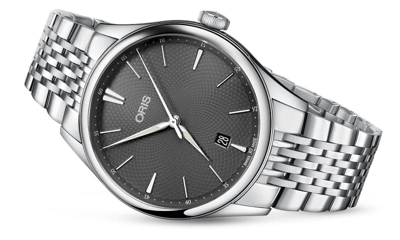 Oris(オリス) Artelier(アートリエ) デイト/グレー文字盤/ステンレスベルト/ 733 7721 4053-07 8 21 88 腕時計