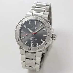 オリス/Oris/ダイビング/AQUIS(アクイス) デイト/レリーフ グレーカラー 腕時計 733 7730 4153-07 8 24 05PEB