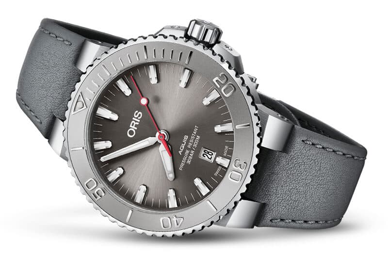 ORIS アクイスデイトレリーフ　グレー文字盤　43.5ミリケース オリス【ORIS】アクイス デイト レリーフ ダイバー 43.5mm