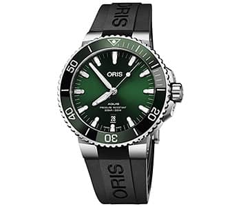 オリス/Oris/ダイビング/AQUIS(アクイス) デイト/ブラック/ラバーベルト/733 7730 4157-07 4 24 64EB  腕時計