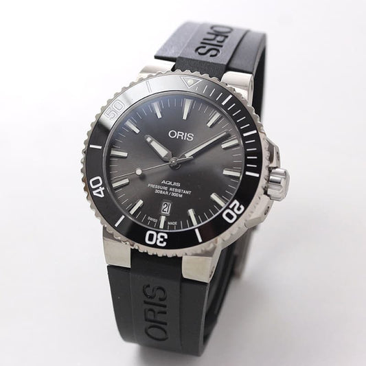 オリス/Oris/ダイビング/AQUIS(アクイス)/チタニウム デイト 733 7730 7153-07 4 24 64TEB 腕時計