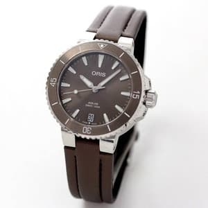 オリス/Oris/ダイビング/AQUIS(アクイス) デイト/ブラウン/テキスタイルストラップ/733 7731 4156-07 3 18 01FC 36.5mm 腕時計