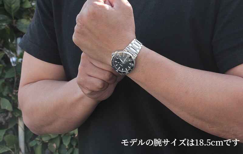 オリス/Oris/ダイビング/AQUIS(アクイス) デイト/ブラック ポリッシュダイアル/メタルベルト/733 7732 4134-07 8 21 05PEB 39.5mm 腕時計