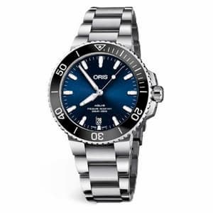 オリス/Oris/ダイビング/AQUIS(アクイス) デイト/ブルー/メタルベルト/733 7732 4134-07 8 21 05PEB  39.5mm 腕時計