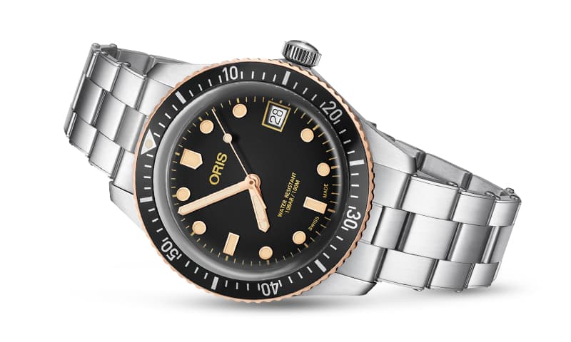オリス(Oris)ダイバーズ65（Divers Sixty-Five）733 7747 4354-07 8 17 18 ブラックダイヤル×ブレス 腕時計