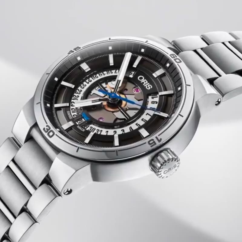 Oris(オリス) TT1 エンジンデイト /ステンレスベルト/ 733 7752 4124-07 8 24 08 腕時計
