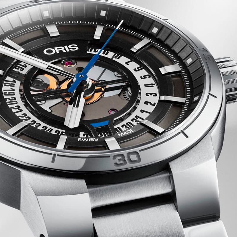 Oris(オリス) TT1 エンジンデイト /ステンレスベルト/ 733 7752 4124-07 8 24 08 腕時計