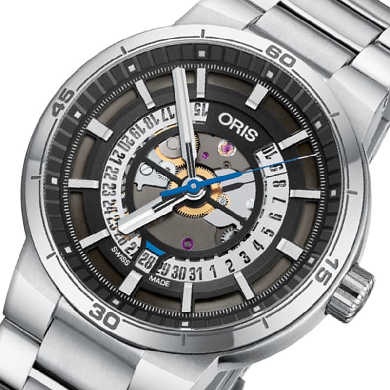 Oris(オリス) TT1 エンジンデイト /ステンレスベルト/ 733 7752 4124-07 8 24 08 腕時計