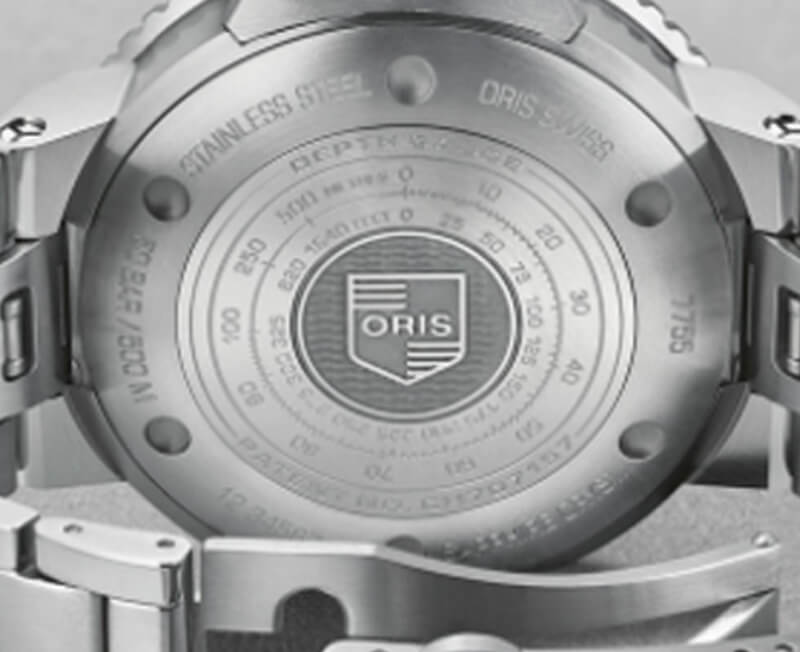 オリス（ORIS）AQUIS(アクイス) デプスゲージ ラバーストラップ 733 7755 4154-Set RS 腕時計