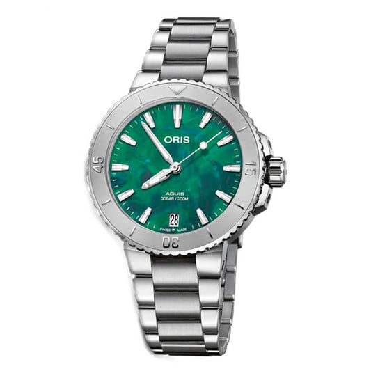 ORIS(オリス)/AQUIS(アクイス)/ブレスネット/ダイバーズウォッチ 733 7770 4137-07 8 18 05P  レディース 腕時計