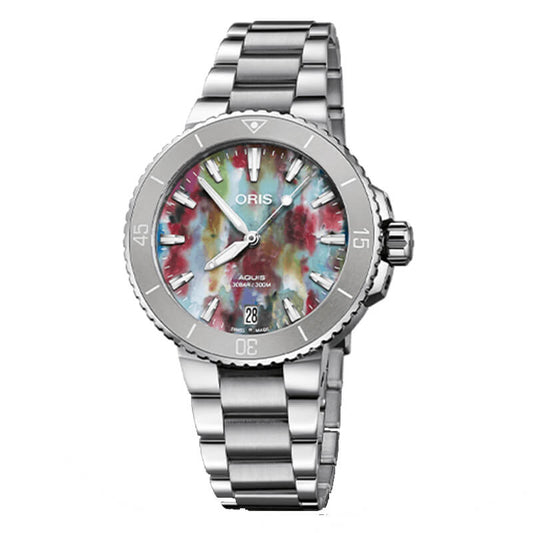 オリス（ORIS）AQUIS(アクイス) デイト アップサイクル 733 7770 4150-Set（36.5mm 径）腕時計
