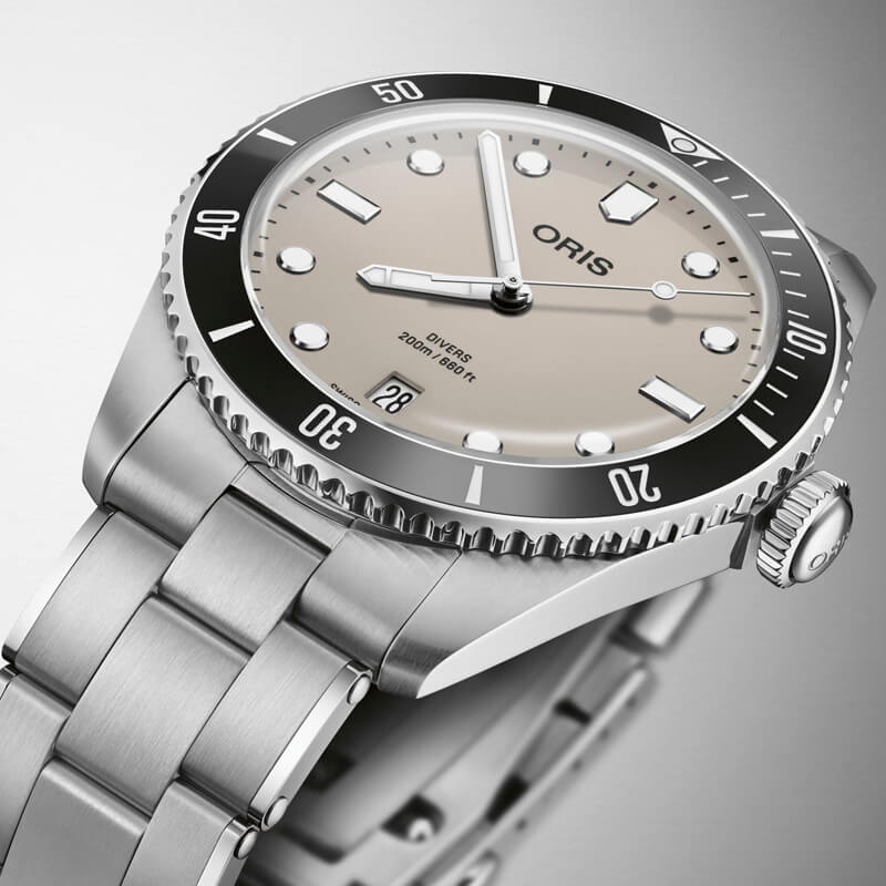 オリス（ORIS)ダイバーズ デイト/腕時計/ベージュ/ 733 7795 4051-Set