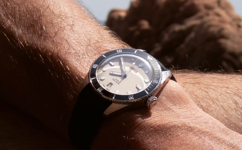 オリス（ORIS)ダイバーズ デイト/腕時計/ベージュ/ 733 7795