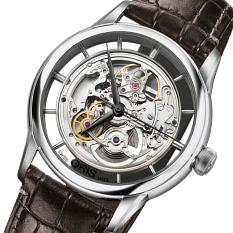 ORIS(オリス)アートリエ/トランスルーセント/スケルトン・オートマティック/734 7684 4051-07 5 21 70FC腕時計