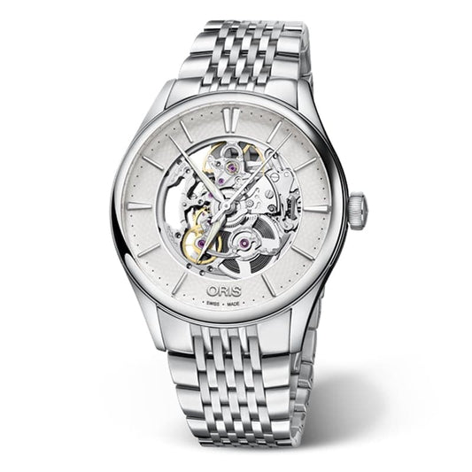 Oris(オリス) Artelier(アートリエ) スケルトン /ステンレスベルト/ 734 7721 4051-07 8 21 88　腕時計