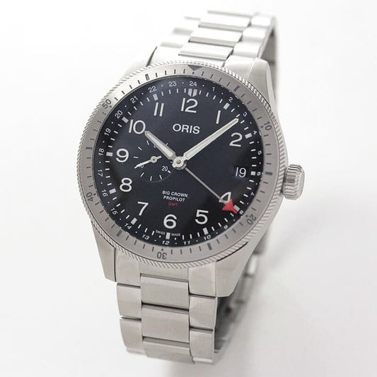 オリス（ORIS)ビッグクラウン プロパイロット タイマーGMT 74877564064-0782208 腕時計