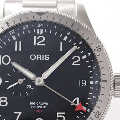 オリス（ORIS)ビッグクラウン プロパイロット タイマーGMT 74877564064-0782208 腕時計
