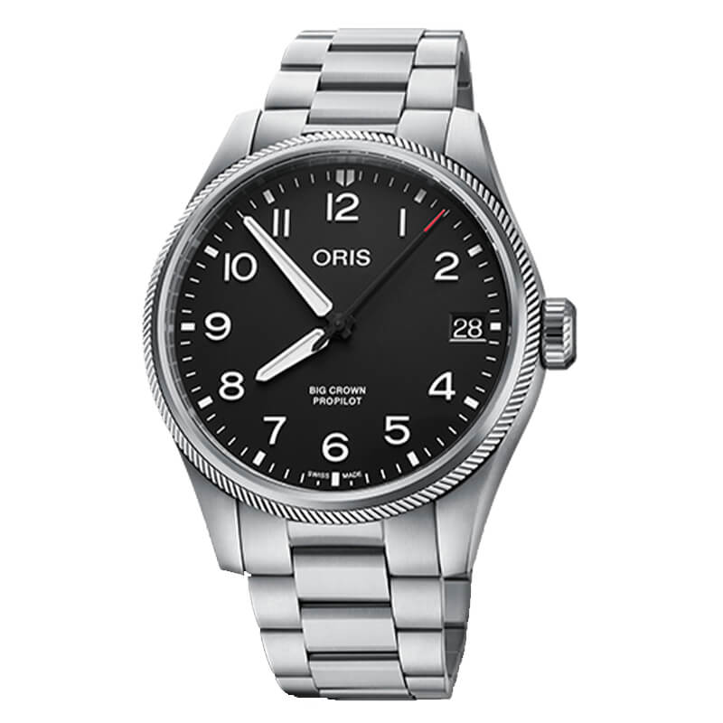 オリス(ORIS)ビッグクラウン プロパイロット デイト 腕時計 751 7761 4164-07 8 20 08