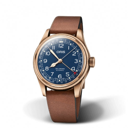オリス　ビッグクラウン  ブロンズ ポインターデイト 754 7741 3165-07 5 20 58BR  腕時計 ブルー