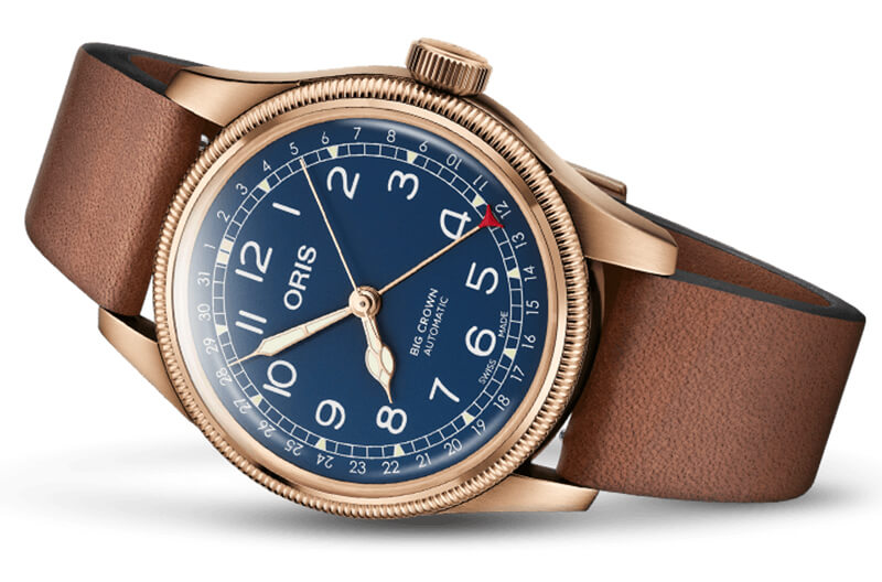 オリス　ビッグクラウン  ブロンズ ポインターデイト 754 7741 3165-07 5 20 58BR  腕時計 ブルー