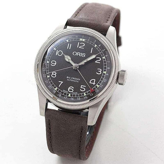 オリス　ビッグクラウン オリジナル ポインターデイト メンズ 754 7741 4064-07 5 20 64 腕時計 ブラウン