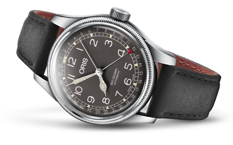 オリス　ビッグクラウン オリジナル ポインターデイト メンズ 754 7741 4064-07 5 20 65 腕時計 ブラック