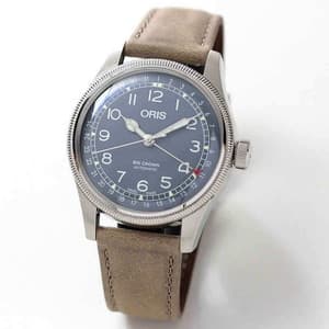 オリス　ビッグクラウン オリジナル ポインターデイト メンズ 754 7741 4065-07 5 20 63 腕時計 ブルー