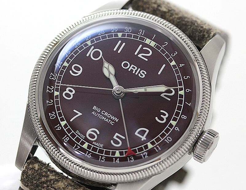 オリス(ORIS)ビッグクラウン オリジナル ポインターデイト メンズ 754 7741 4068-07 5 20 50 腕時計 レッド
