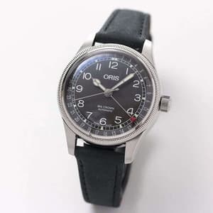 オリス　ビッグクラウン  ポインターデイト 36mm/ブラック/ 754 7749 4064-07 5 17 65　ボーイズ/レディース　腕時計
