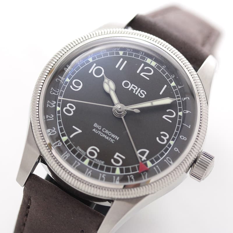 オリス　ビッグクラウン  ポインターデイト 36mm/ブラック/ 754 7749 4064-07 5 17 67 ボーイズ/レディース　腕時計