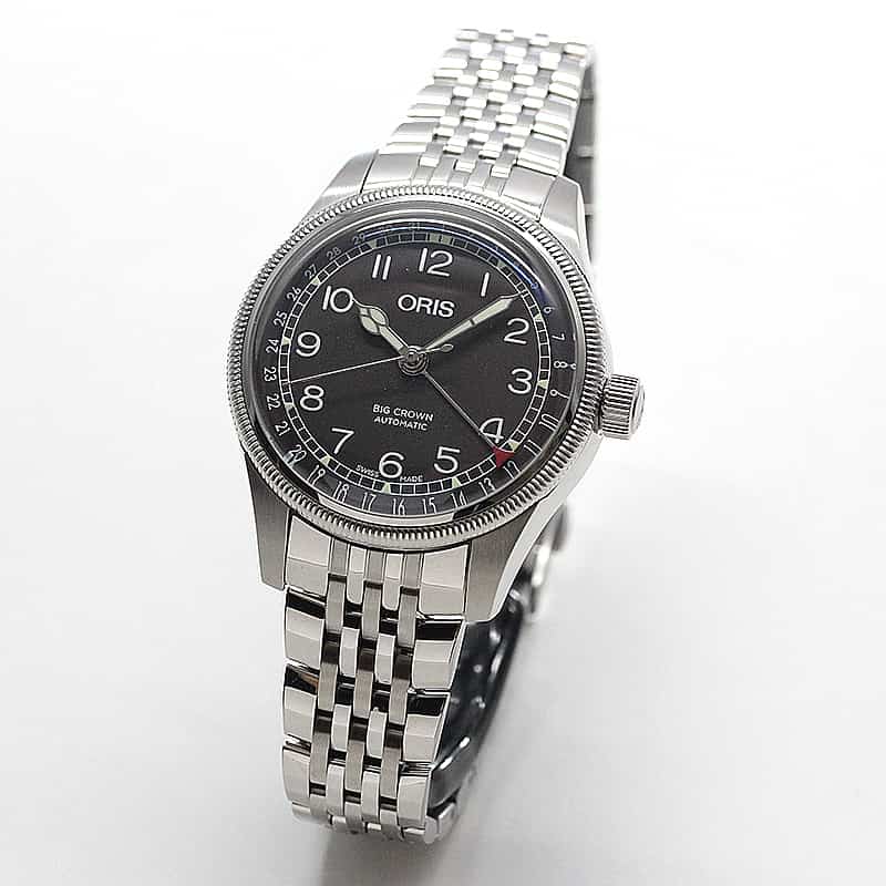 オリス　ビッグクラウン  ポインターデイト 36mm/ブラック/ 754 7749 4064-07 8 17 22 ボーイズ/レディース　腕時計