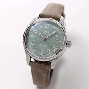 オリス　ビッグクラウン  ポインターデイト 36mm/グリーン/ 754 7749 4067-07 5 17 68　ボーイズ/レディース　腕時計